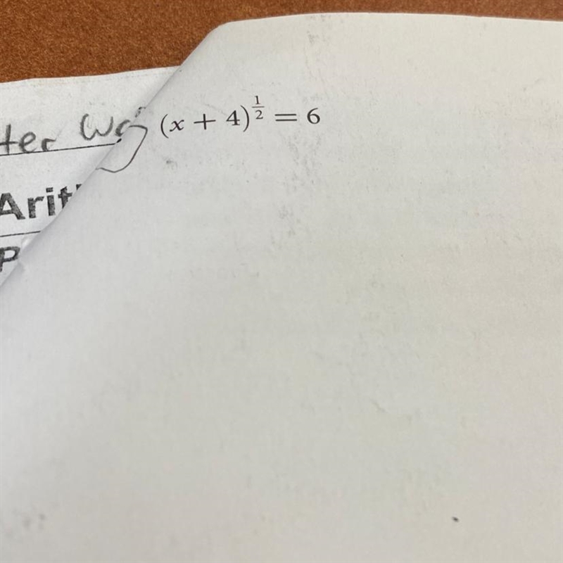 (X+4)^1/2 =6 Please help-example-1