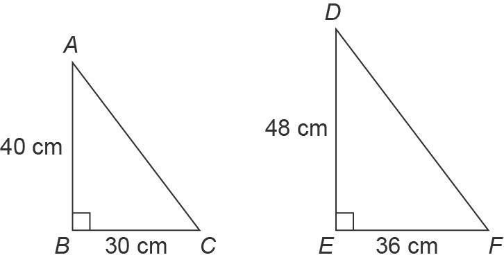 A sculptor is planning to make two triangular prisms out of steel. The sculptor will-example-1