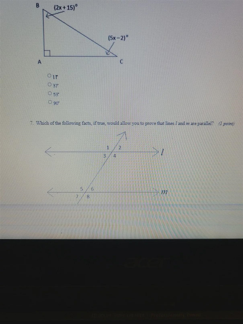 Hi, can you help me with this question, Find m < B. The answer options are:11375390Pic-example-1