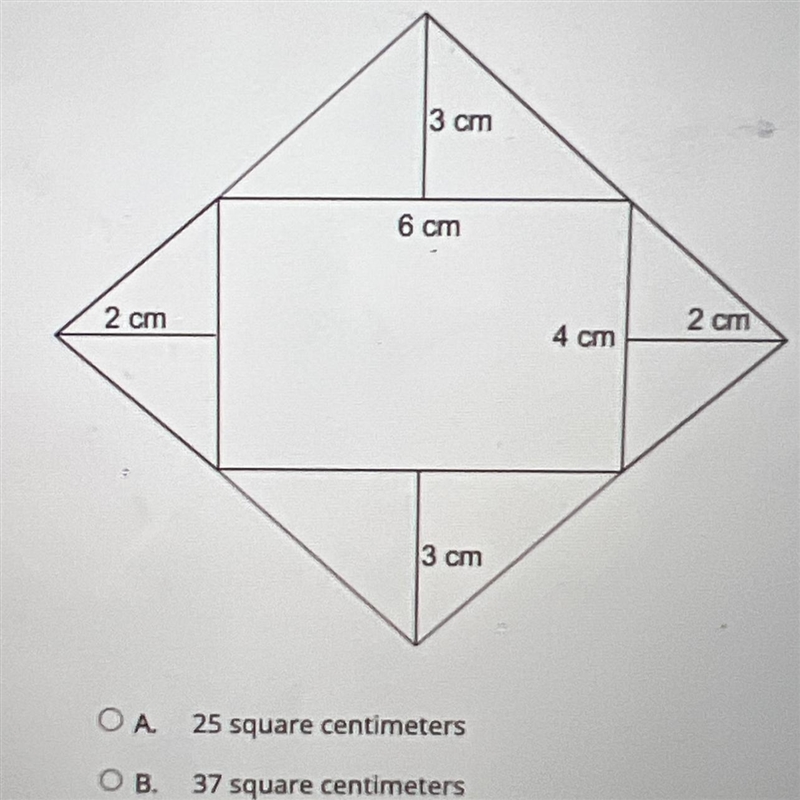 The four folded parts of an envelope are opened up to create this figure. What is-example-1