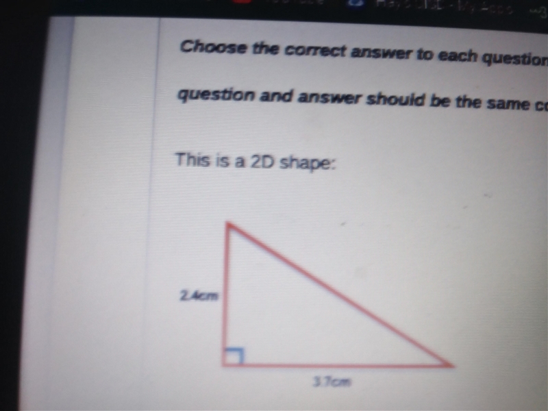 Which equation should be used to find the area of this shape?-example-1