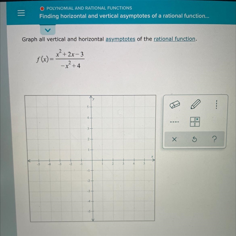 O POLYNOMIAL AND RATIONAL FUNCTIONSFinding horizontal and vertical asymptotes of a-example-1