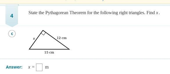 Solve using pythagorean theorem! Problem in the picture!!-example-1