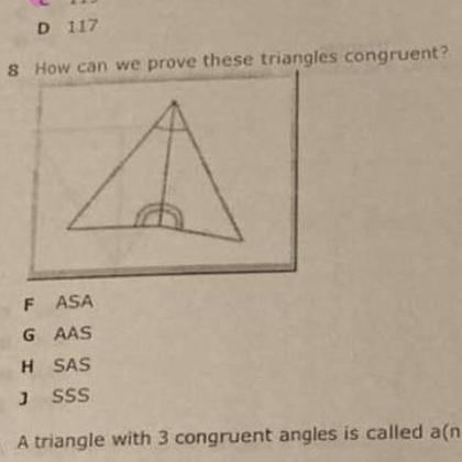 How can we prove these triangles congruent?-example-1