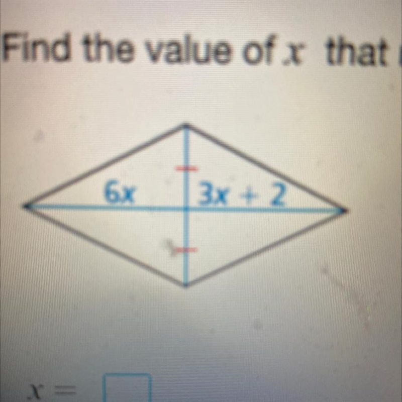 Find the value of x that makes the quadrilateral a parallelogram. Please help-example-1