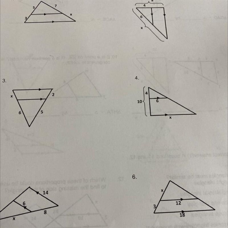 Name:Date:Similar Triangles with shared anglesVerify that the triangles are similar-example-1