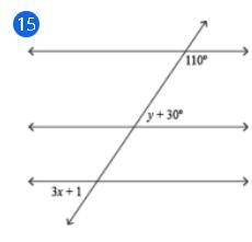 Determine the values of x and y.-example-1