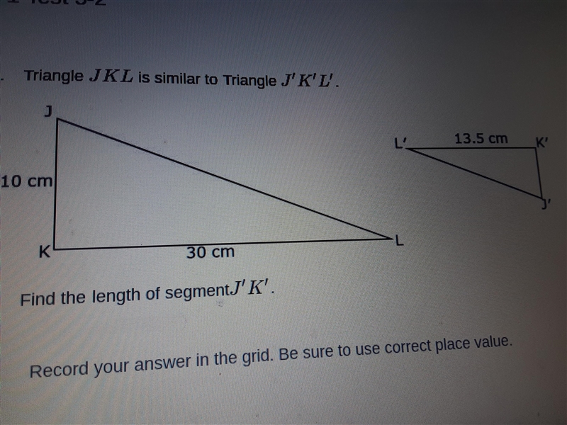 Triangle jkl is similar to Triangle jkl find the length of segment JK I'll send you-example-1