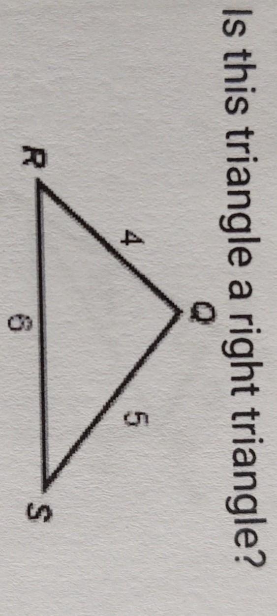 Can you use the converse of the Pythagorean theorem to determine if a triangle is-example-1