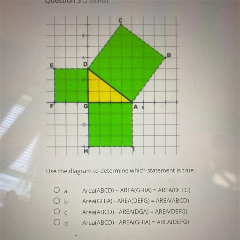 Use the diagram to determine which statement is true-example-1