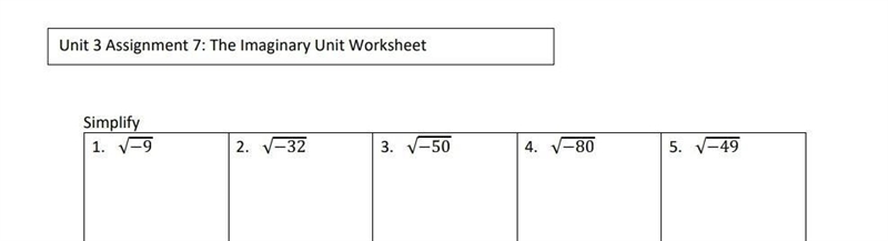 Imaginary Numbers: Simplify √( - 80) ​-example-1