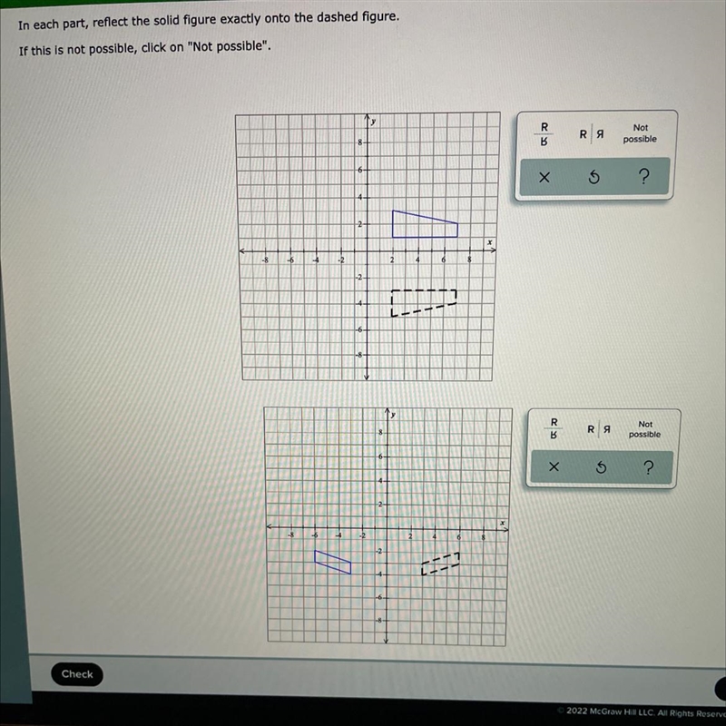 May I please get help with this problem. I can’t figure out which ones are possible-example-1