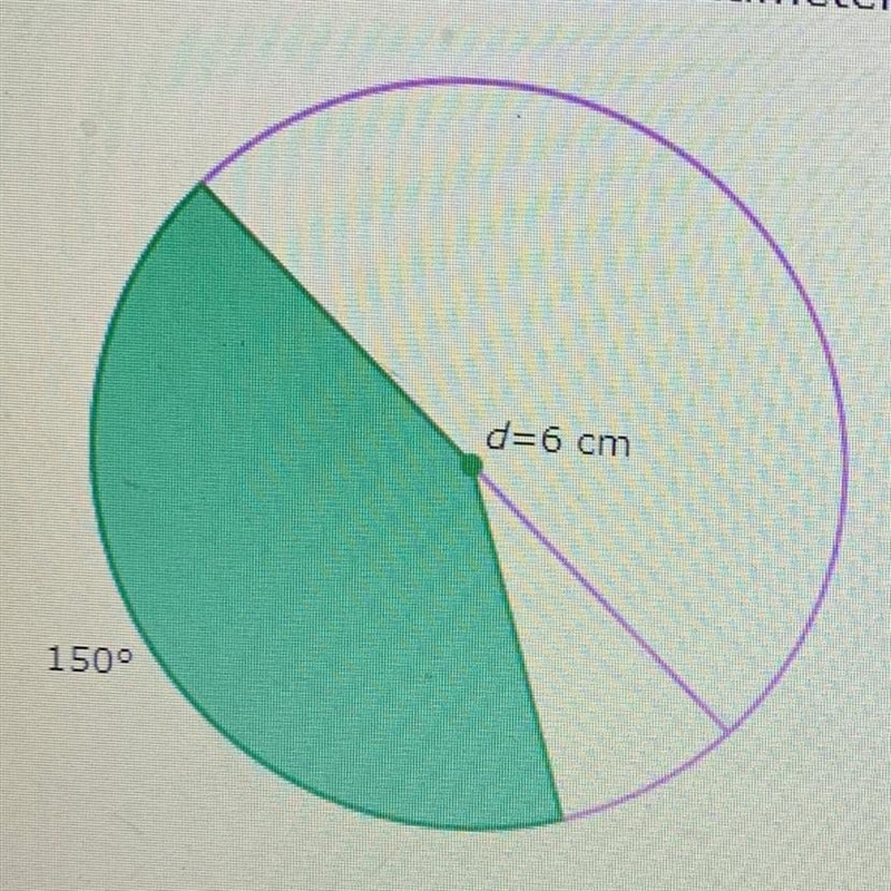 The radius of a circle is 6 centimeters. What is the area of a sector bounded by a-example-1