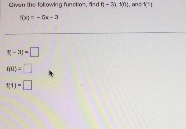 Given the fallowing function find (-3),f(1)-example-1