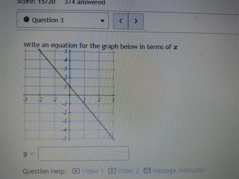 Write an equation for the graph below in terms of xy=______-example-1