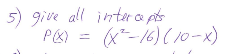 5) Give all intercepts-example-1