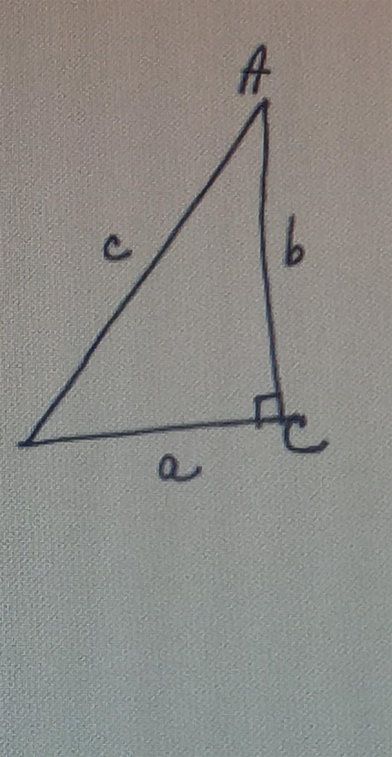 If a= 30 and b= 25 , find A Solve the problem, round to the nearest tenth if necessary-example-1