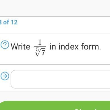 Write this fraction in index form-example-1