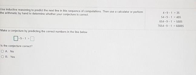 Make a conjecture by predicting the correct number in the line below-example-1