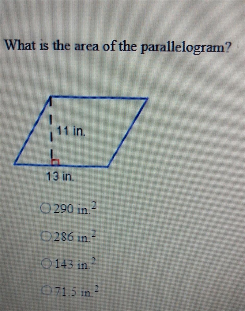 What is the area of the parallelogram?​-example-1