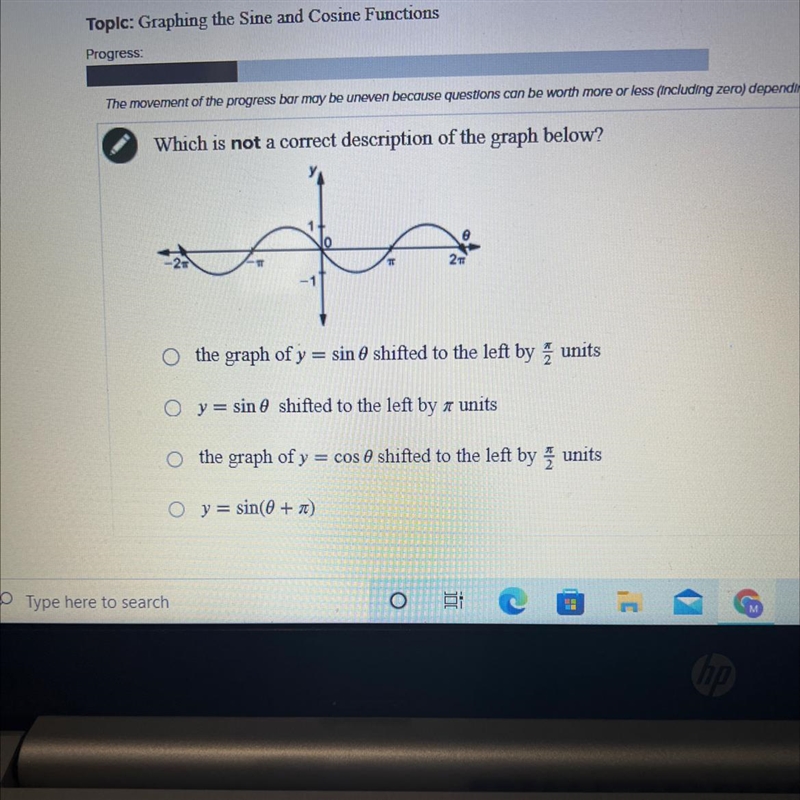 Which is not a correct description of the graph below-example-1