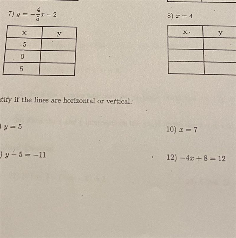 (only question 7)complete the table. use the ordered pairs to graph the line-example-1