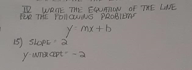 Write the equation of thr line for the following problems-example-1