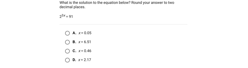 What is the solution to the equation below? Round your answer to two decimal places-example-1