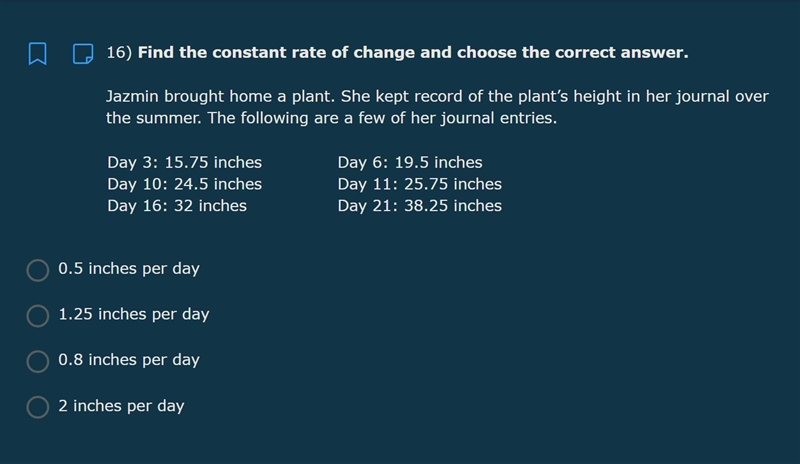 Find the constant rate of change and choose the correct answer.-example-1