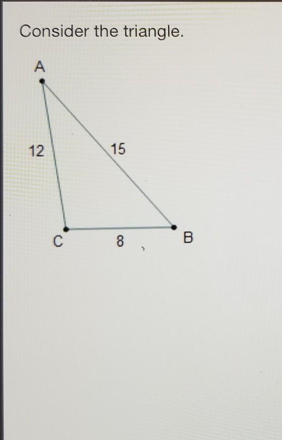 the measures of the angles of the triangle are 32°, 53°, 95°. based on the side lenghts-example-1