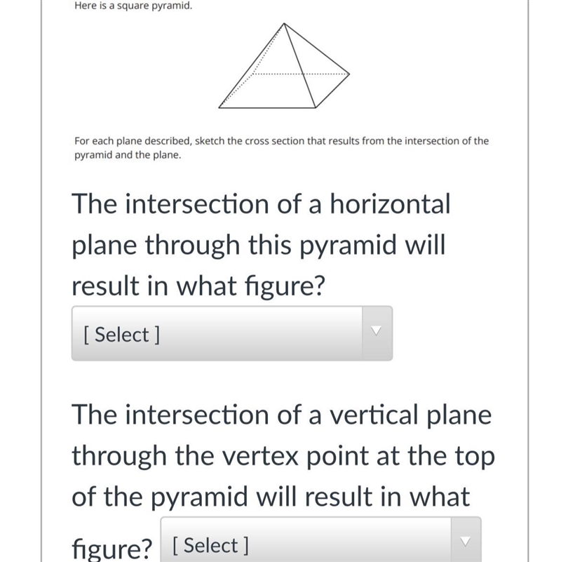 Question is down below Answer choices for both drop down menus 1.square2.rectangle-example-1