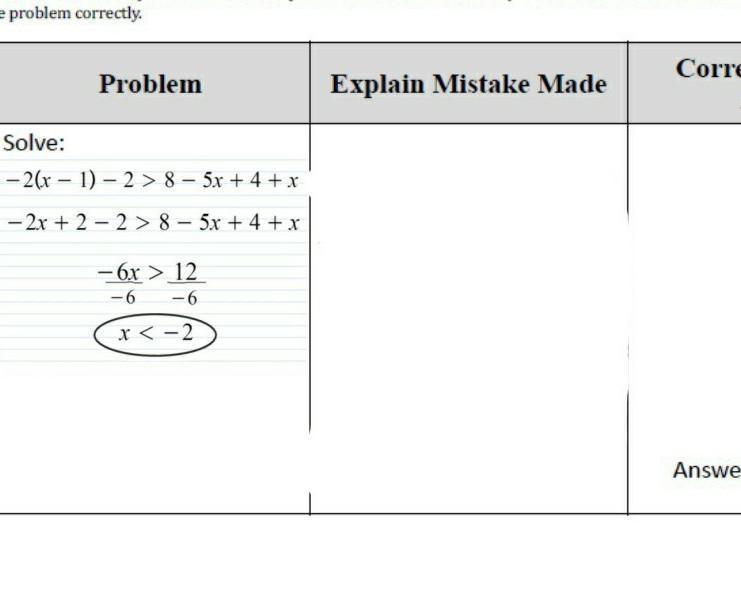 I need the work and answer and explain the mistake he got wrong-example-1