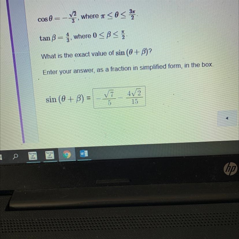 I need help with this practice problem solving from my ACT prep guide Am I correct-example-1