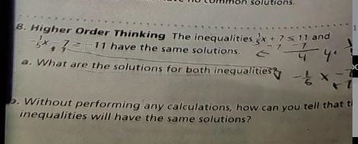 1а The inequalities 1/5x+7is less than equal to 11 and -1/5x-7 is greater than equal-example-2