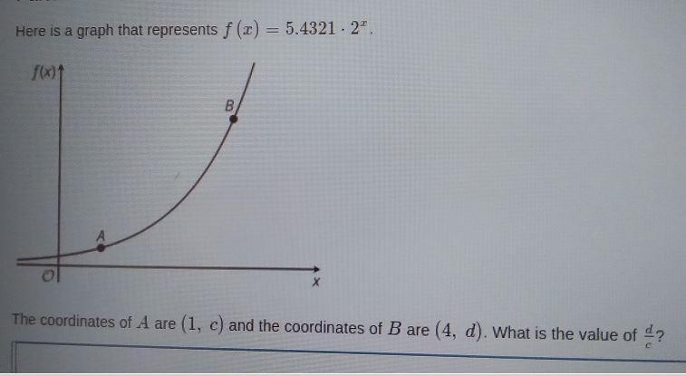 X The coordinates of A are (1, c) and the coordinates of B are (4, d). What is the-example-1