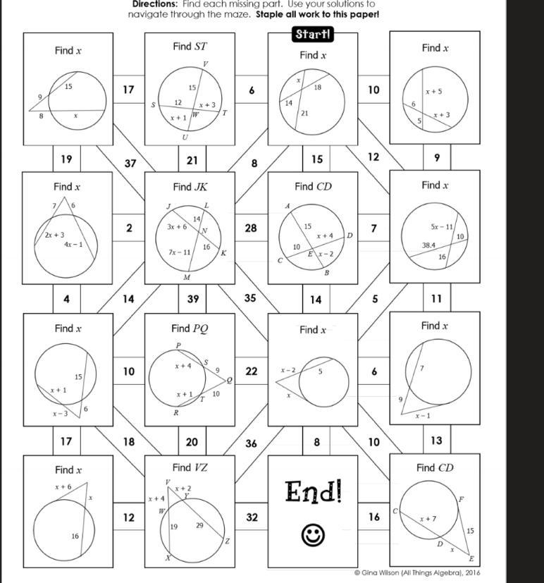 This is a maze where you find the answer starting from where it says start, and as-example-1