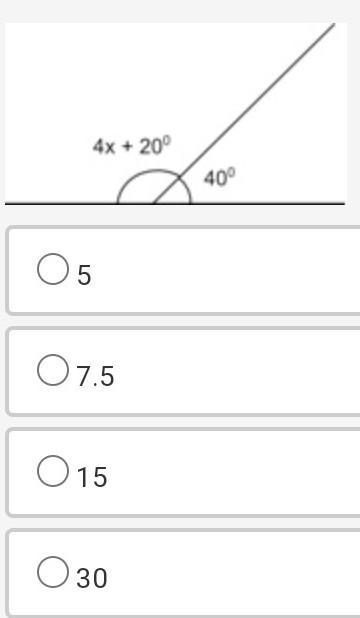 The angles below are supplementary. What is the value of x? A pair of supplementary-example-1