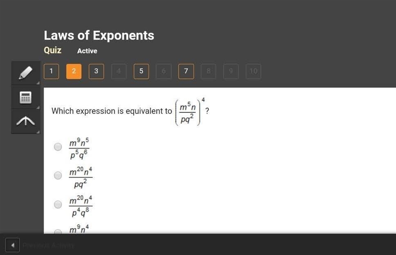 Which expression is equivalent to...​-example-1