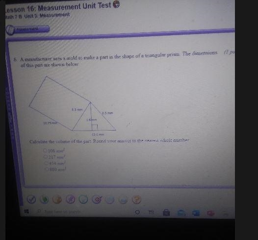 A manufacturer uses a mold to make a part in the shape of a triangular prism. The-example-1