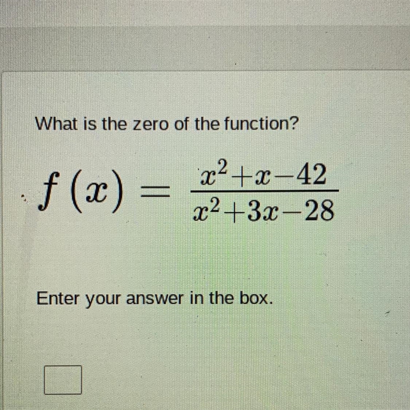 What is the zero of the function-example-1