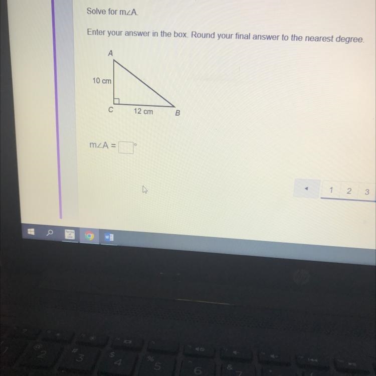 Solve for m/a renter answer in the box round to your final answer to the nearest degree-example-1