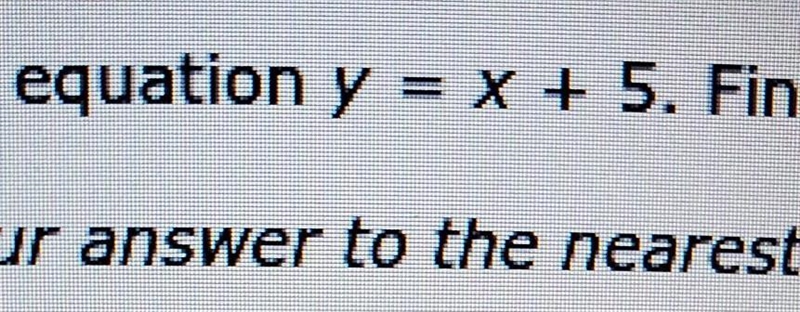 Line I has the equation y=x+5. Find the distance between I and the point V(-6,-4). Round-example-1