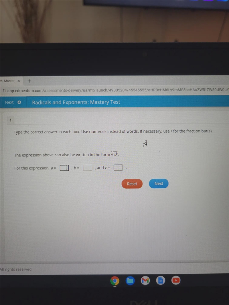 What is another expression that I can use for this problem ?\sqrt[c]{a ^(b) }-example-1