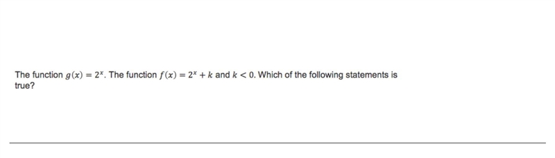 question attached!answer choices a. the graph of f(x) is shifted k units to the left-example-1