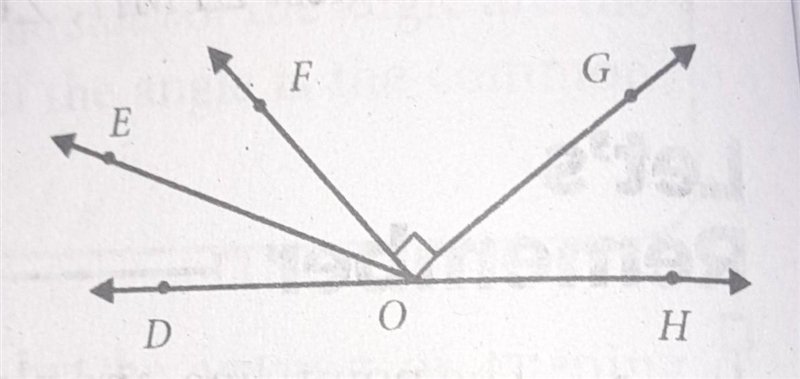 Use the given figure to name each of the following: 13. A right angle 14. All the-example-1