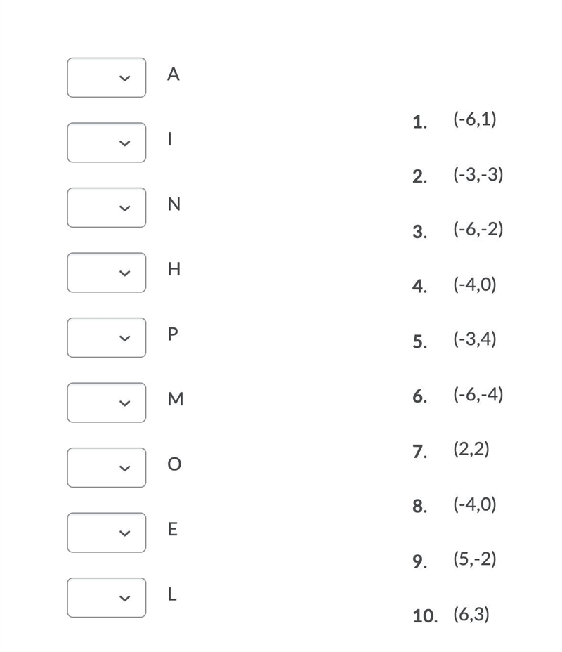 Match the coordinate pair with the point shown in the image-example-2