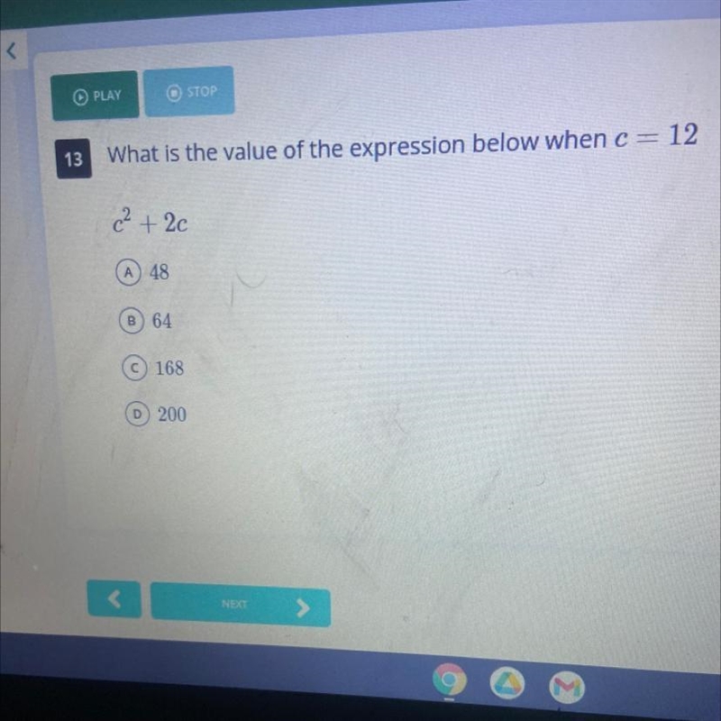 What is the value of the expression below when C equals 12-example-1