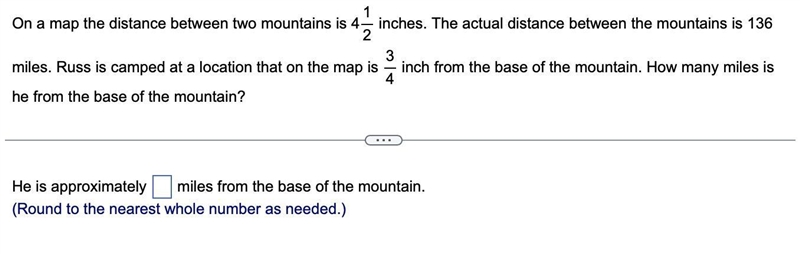 How many miles is he from the base of the mountain?-example-1