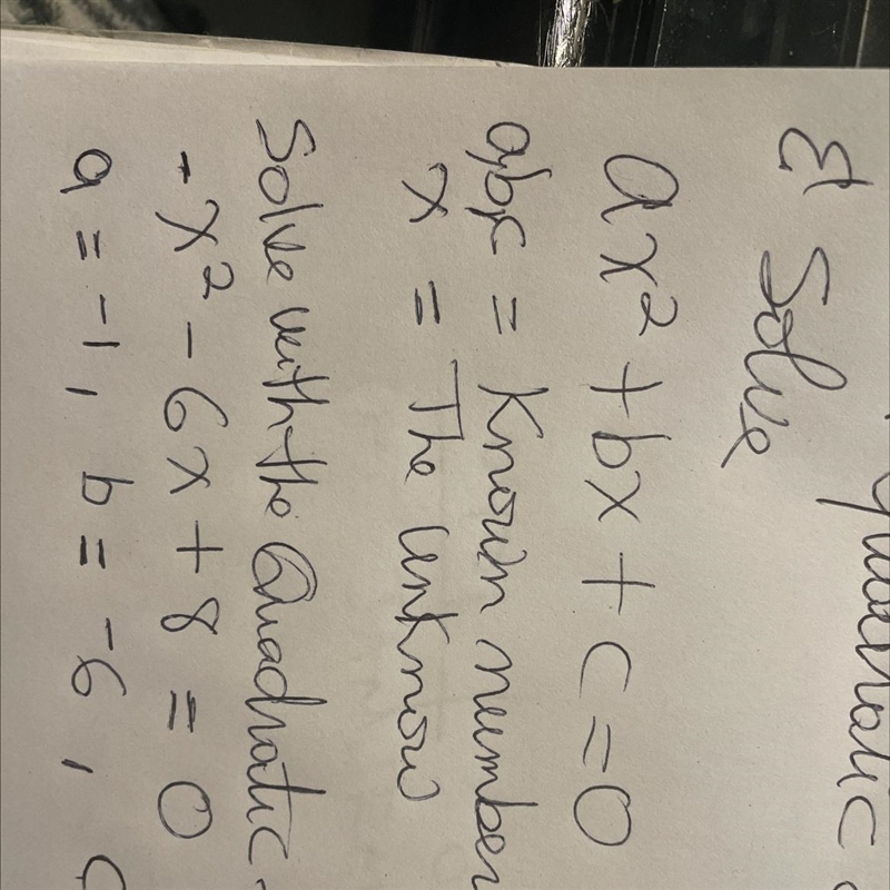 Solve this Quadratic solution and break it down step by step? Also, which two ways-example-1