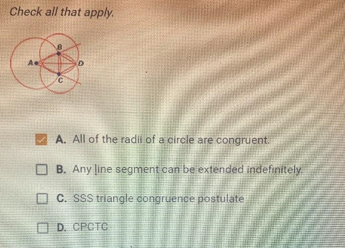 Which of the following are reasons used in proof that the angle bisector construction-example-1